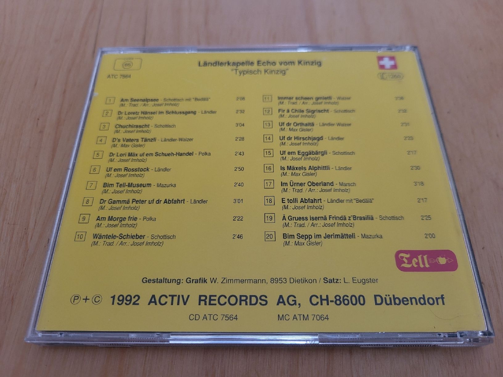 CDs: CD Ländlerkapelle Echo vom Kinzig Typisch Kinzig – D'occasion à Urnäsch par Rteppich 2