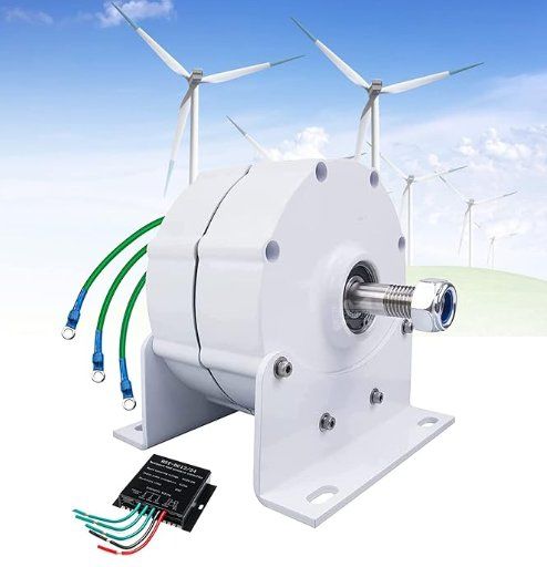ISTABREEZE 1500 Watt 24 Volt Permanentmagnet Generator Elektrischer 3-Phasen Wechselstromgenerator,Industrie Permanentmagnet-Lichtmaschine für Windwasserturbine (24, Volt (Wechselstrom
