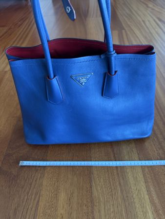 Prada Blue Leather Tote Bag - Great Condition - Stylish! (56