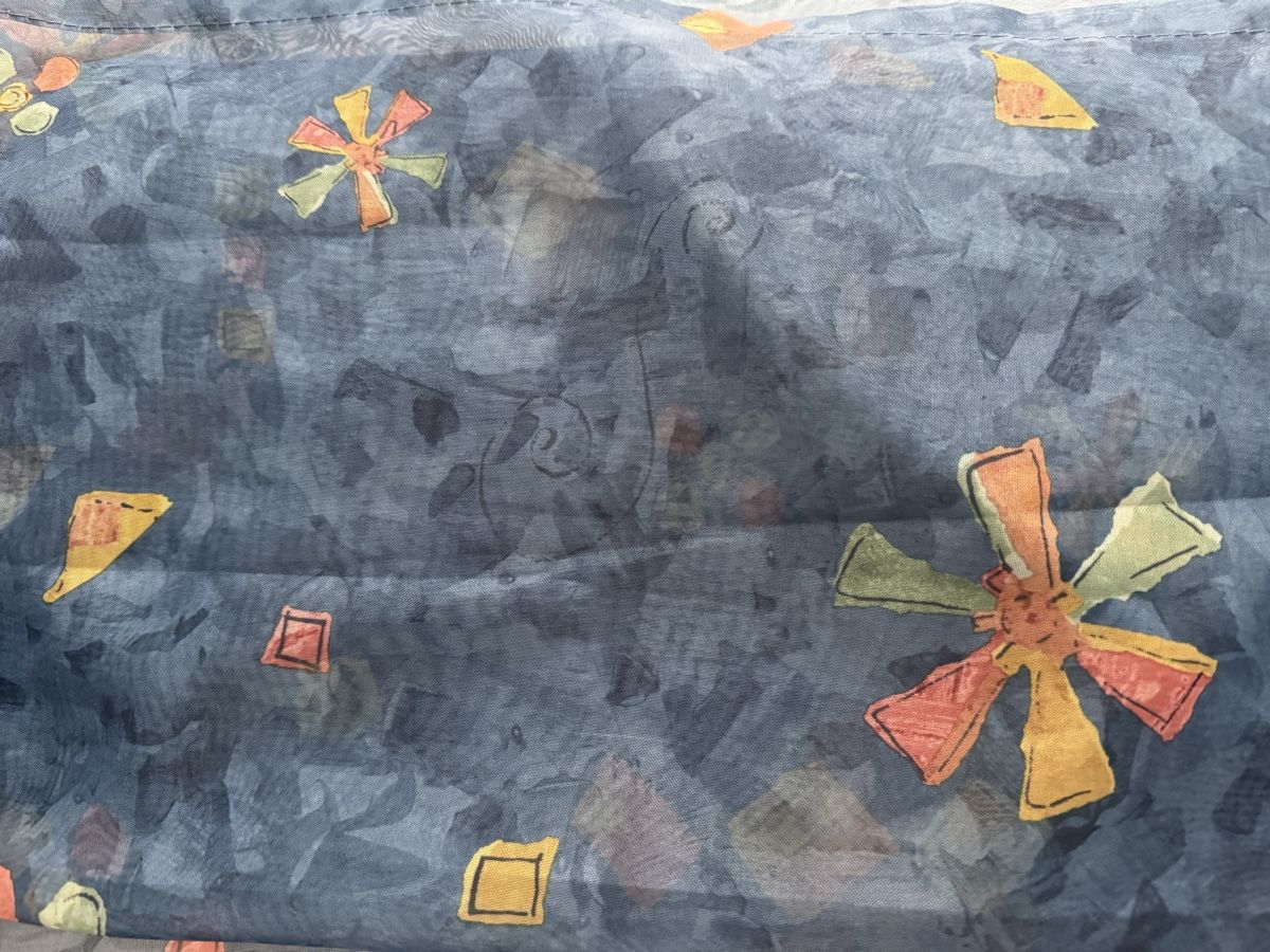 Vorhänge: Vorhang blau gemustert 225 x 145 cm – Gebraucht aus Oberentfelden von Judyku