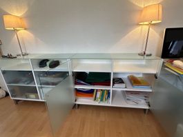 ✨ 3 meubles de rangement design – Verre dépoli et blanc
