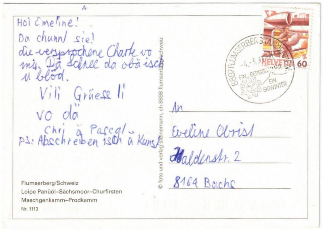 Cartoline postali: Flumserberg - 5 Bild AK – Usato da Binningen venduto da Mountainrider 1