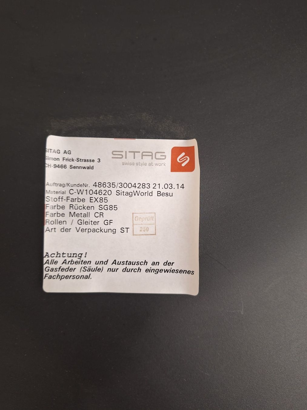 Sitag Sedie: Bürostühle von Sitag Schwarz – Usato da Andwil SG venduto da Wilk1 2