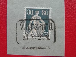 1923, sauberer Bahnpost-Stempel von ZURZACH (AG)