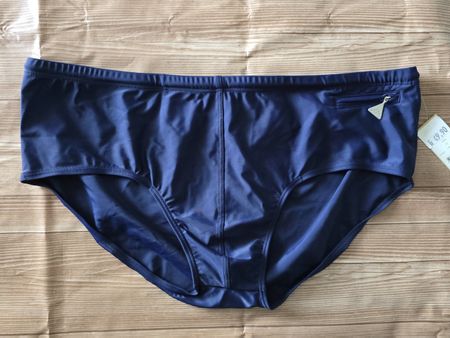 🆕️ Lahco Herren Badehose Slip (4XL) 62 - Navy Blau (D11)
