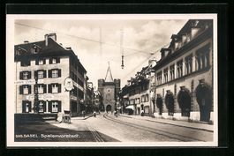 AK Basel, Partie in der Spalenvorstadt