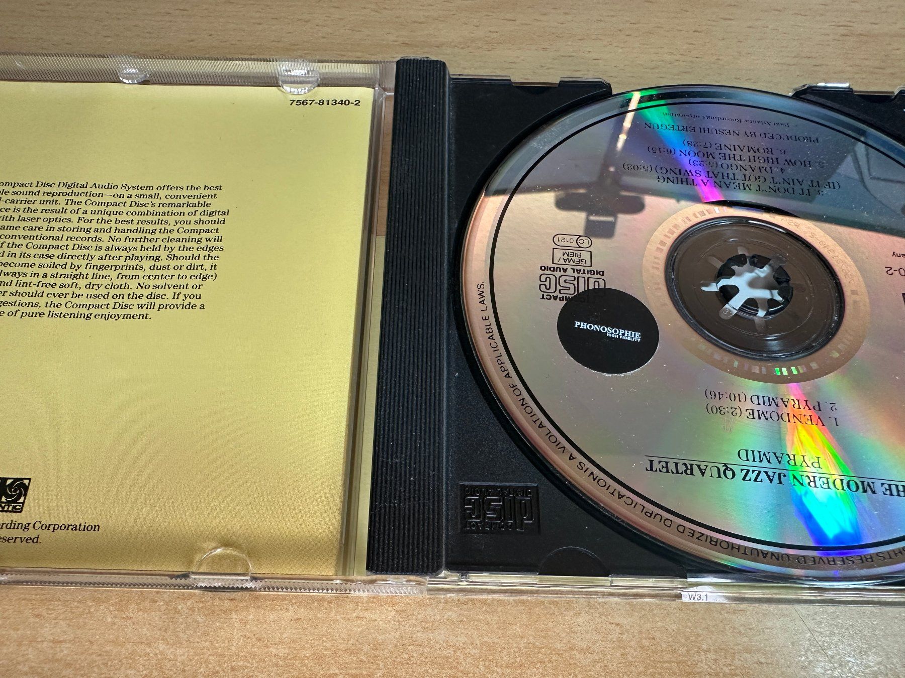 CD: Z4 The Modern Jazz Quartet – Pyramid – Usato da Rikon im Tösstal venduto da Alpenmutz 2