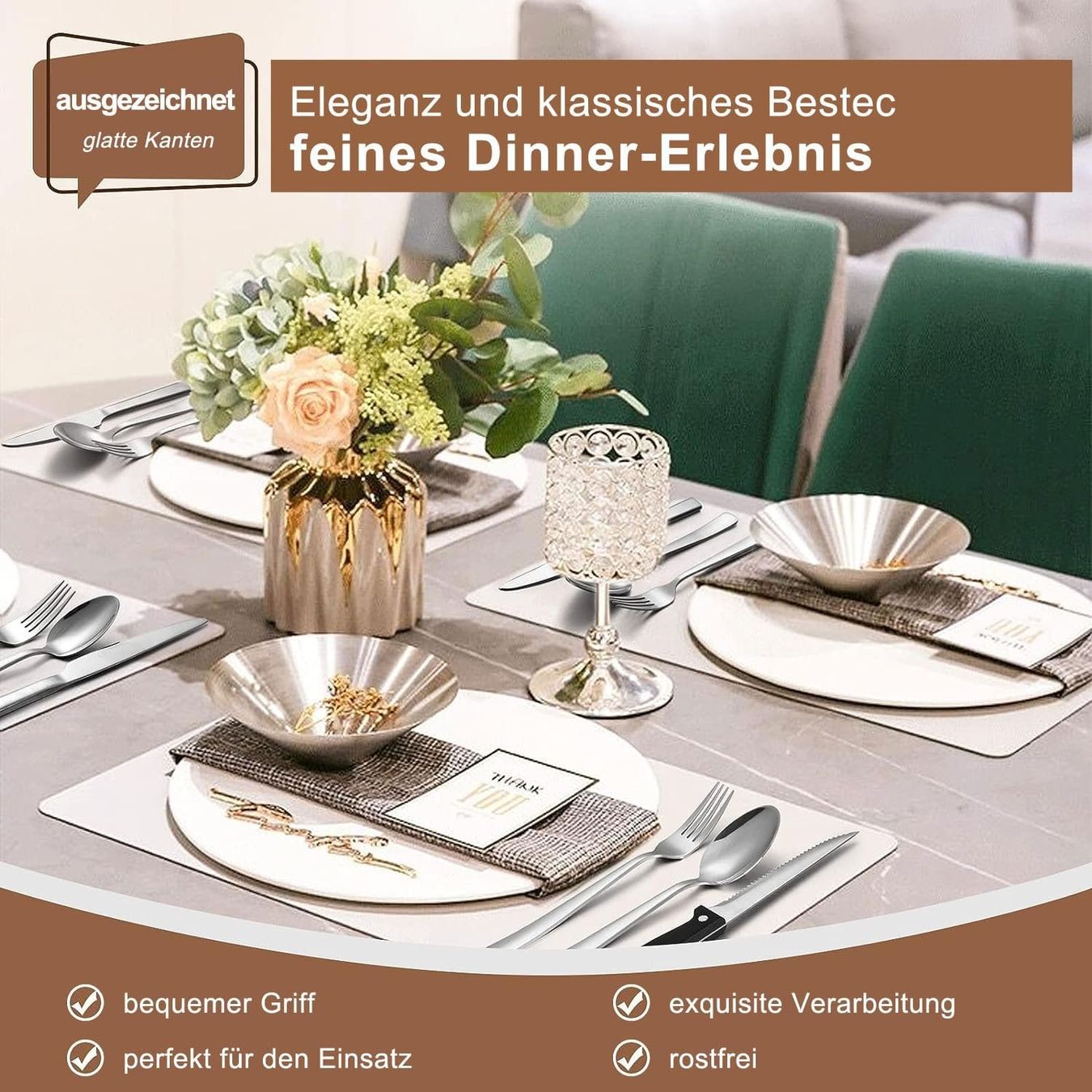 Set di posate: 36 teiliges Edelstahl Besteckset – Nuovo e nell'imballaggio originale da Nuglar venduto da SaleRitter 3