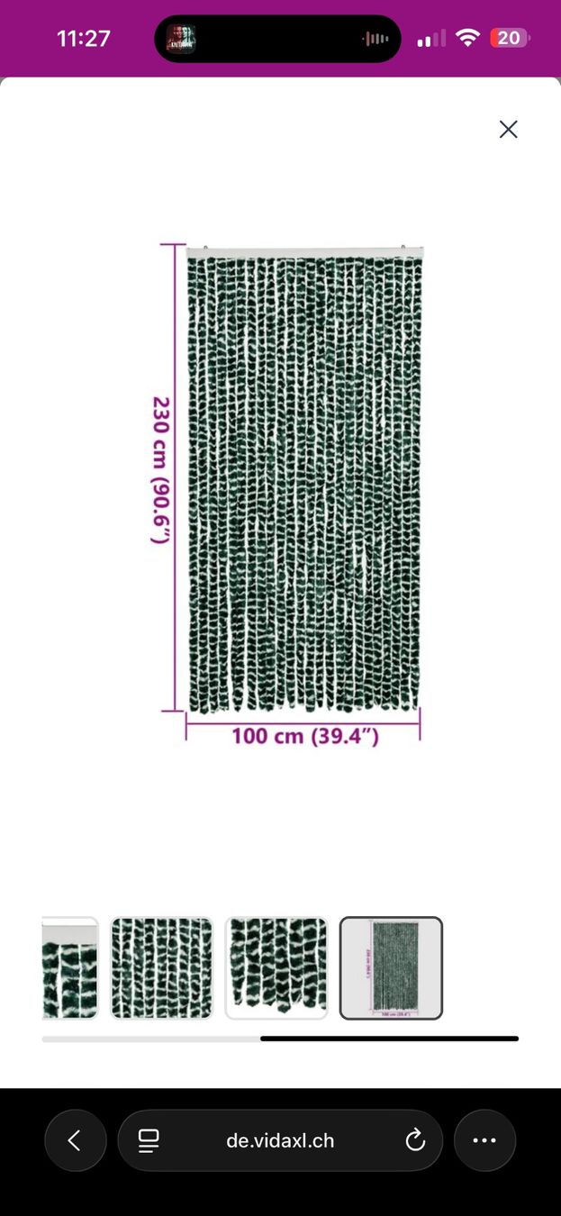 Tende: Fliegenvorhang Grün 100x230cm – Nuovo e nell'imballaggio originale da Zollikofen venduto da Taximan89 1