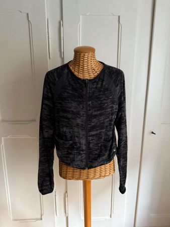NIKE - Sportjacke schwarz meliert leicht M