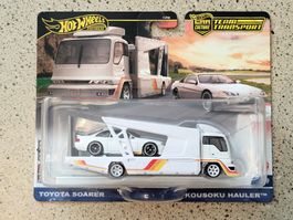 Hot Wheels Kousoku Hauler & Toyota Soarer neu