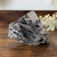 ✲ Turmalin in Quarz Freiform ✲ 70g / 74mm Schörl Free Form