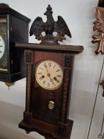 Antike Junhans Regulator Wanduhr, Adler-Motiv