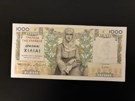 Greece Bank of Greece 1000 Drachmai 1935 106a Bankfrisch 
