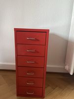 Büromöbel Kommode Schubladen Metall rot