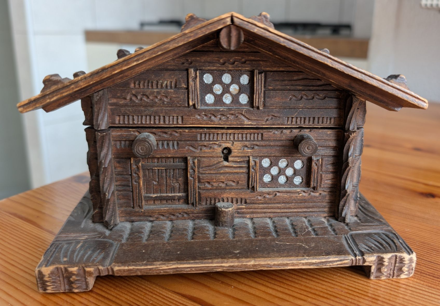 Barattoli: Antike Schmuckbox aus Holz – Usato da Itingen venduto da Speedy47MVL86