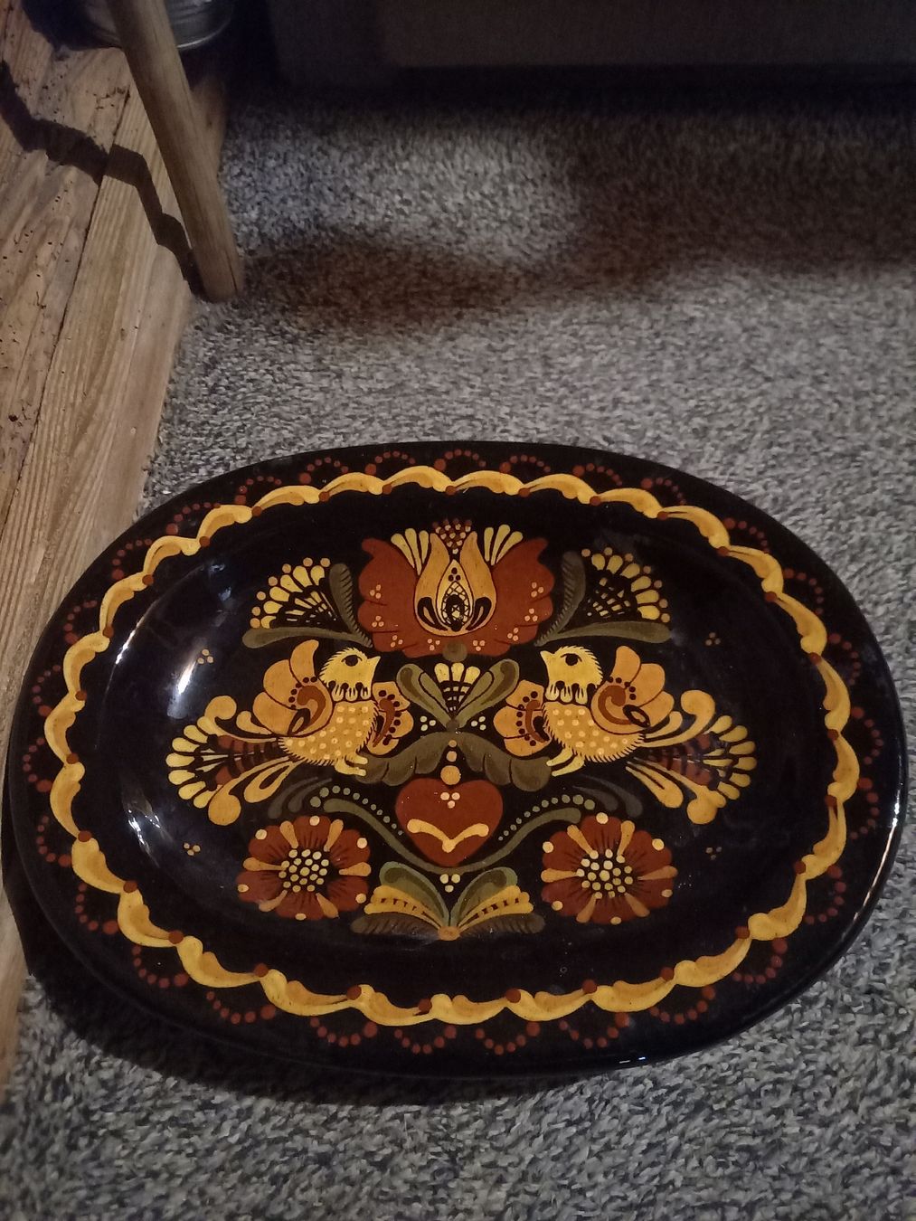 Tutte le decorazioni: Dekoteller Reber Handarbeit, Bauermalerkunst – Usato da Galgenen venduto da Allerlei8854 1