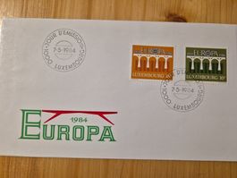 FDC Luxembourg EUROPA 1984 - jour d'émission 7-5-1984