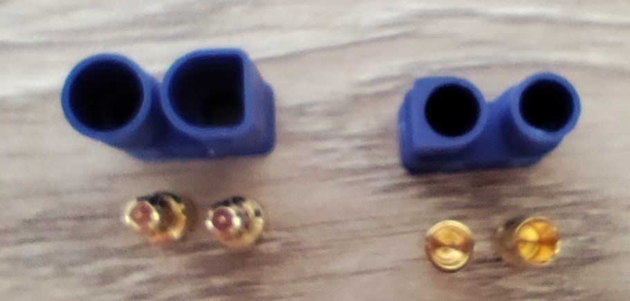 Modellismo RC: EC-3 Stecker Set mit 5 Steckern & 5 Kupplungen – Nuovo (secondo la descrizione) da Uzwil venduto da Bruchpilot64 1