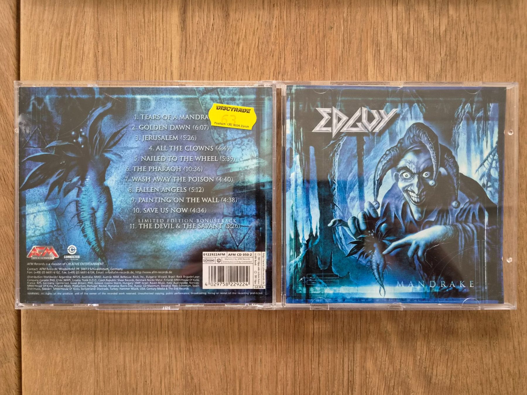 CDs: CD Edguy - Mandrake, 2001 – D'occasion à Nebikon par Harley-Davidson01