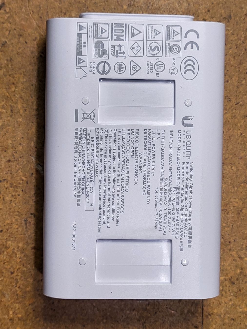 Ubiquiti Laufwerke & Adapter: Ubiquiti PoE Injector 48V – Gebraucht aus Uster von Joerg53 1