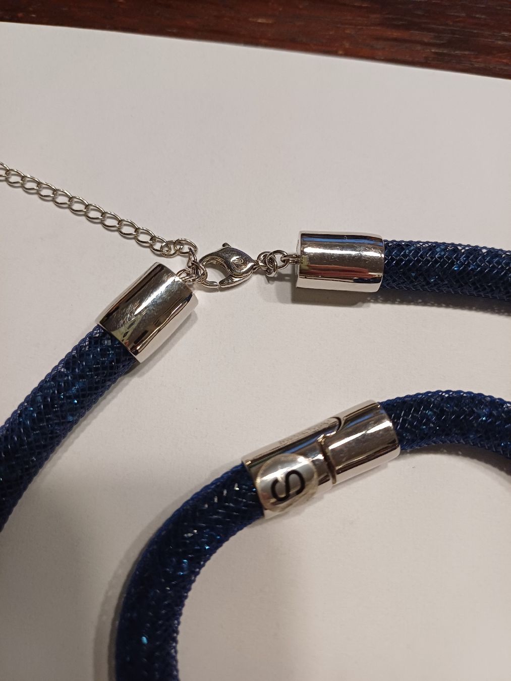 Swarovski Sonstiger Schmuck: Halskette u. Armkette, Swarovski, dunkelblau – Gebraucht aus Niederuzwil von wolkenlos80 1