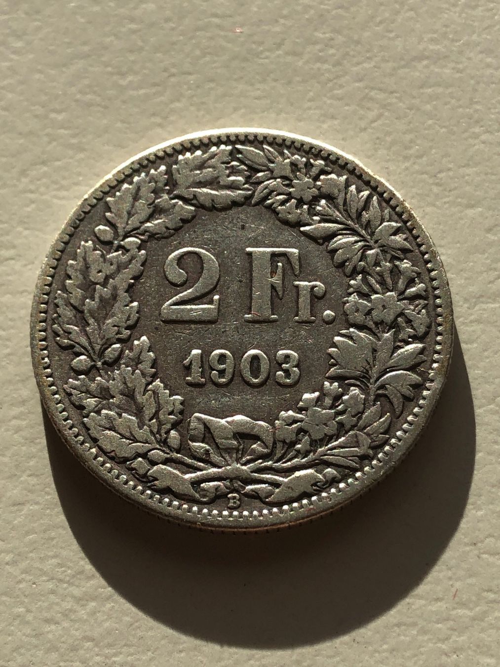 Alle Münzen: 2 Fr. 1903 – Gebraucht aus Schötz von Odpa