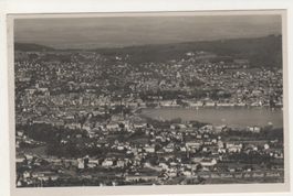 Ansichtskarte Blick von Uto-Kulm auf die Stadt Zürich 1921