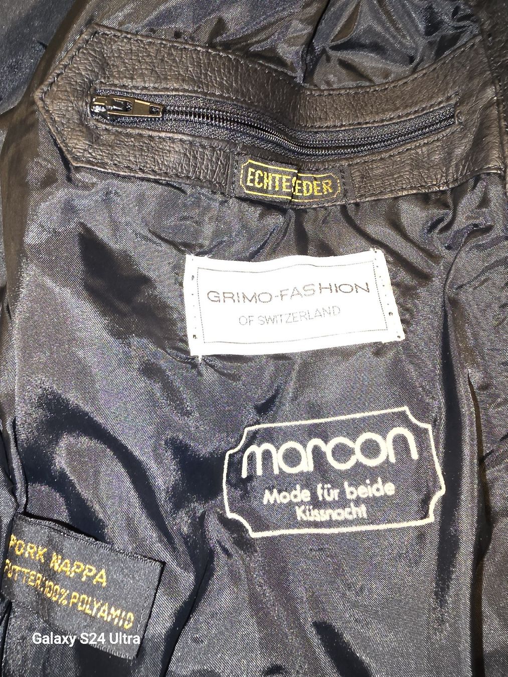 Giacche: Schweizer Marcon Vintage Nappa- Lederjacke, Grösse 50 – Usato da Gelterfingen venduto da charly3333 2