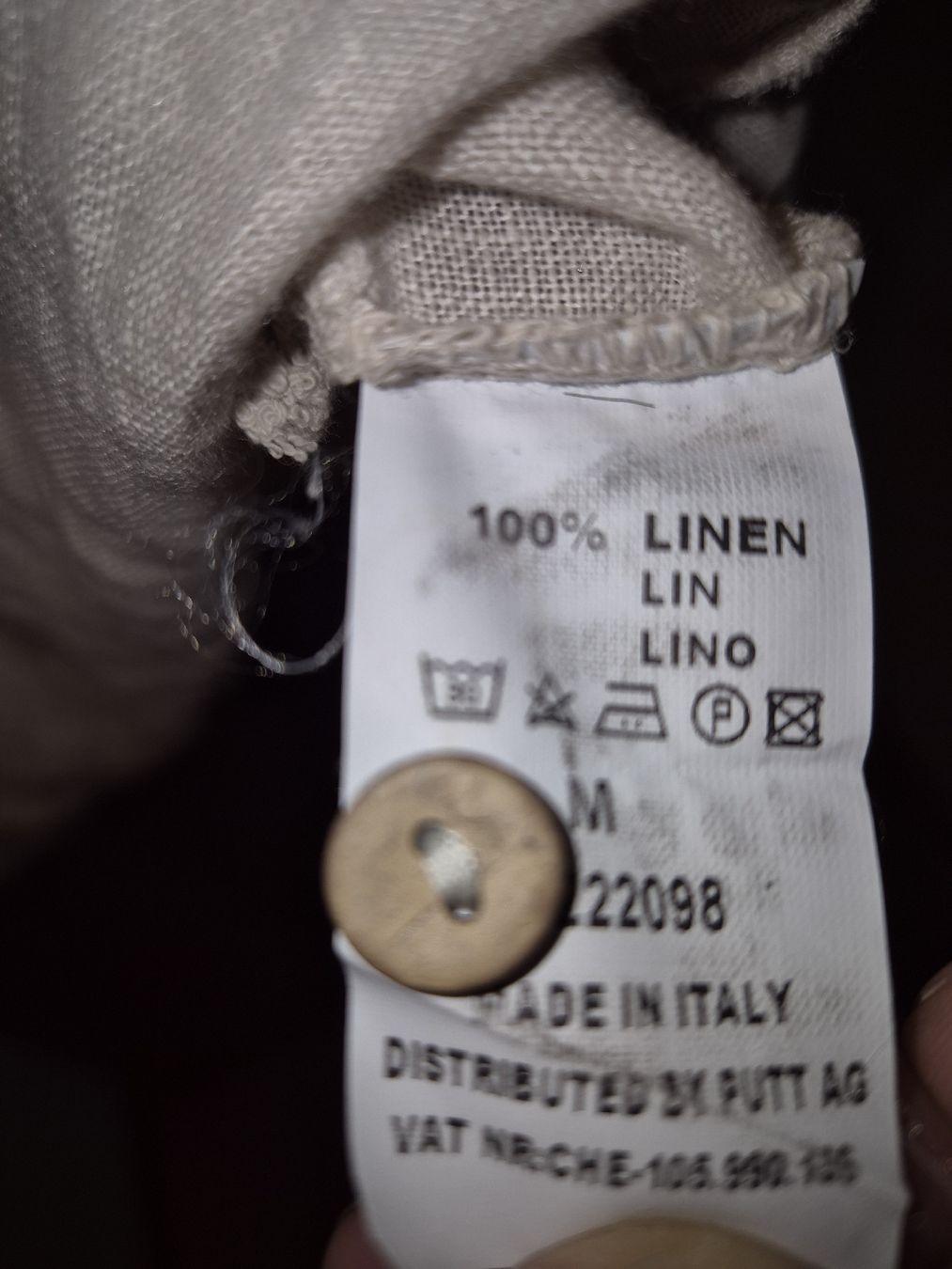 Leine & Halsband: Leinenkleid Gr M beige  – Neu (gemäss Beschreibung) aus Sils/Segl Maria von ainib 2