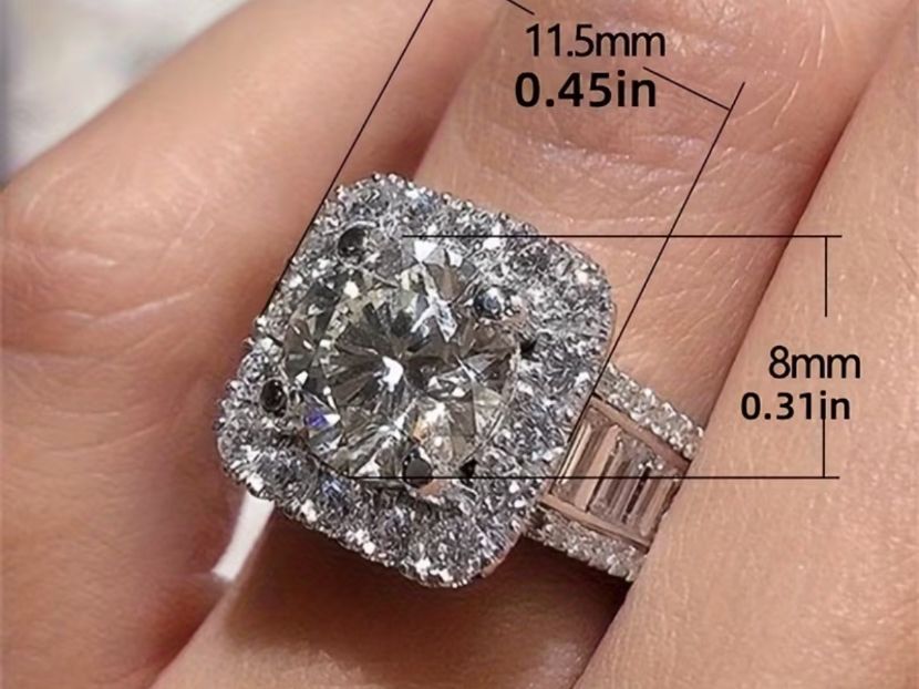 Ringe: Luxus Elegante Gr.18/8 Ring Farbe: Silber / Weiss – Neu (gemäss Beschreibung) aus Biel-Bienne von Roserosse13 7