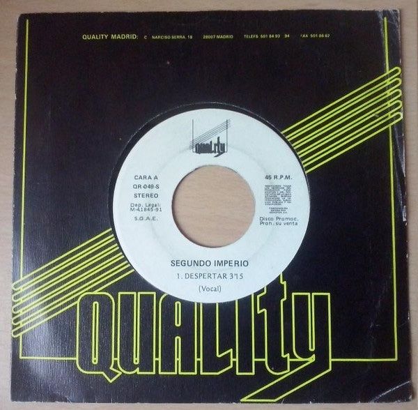 Schallplatten: SEGUNDO IMPERIO (Single, 7") Despertar – Gebraucht aus Zürich von Tarafo5