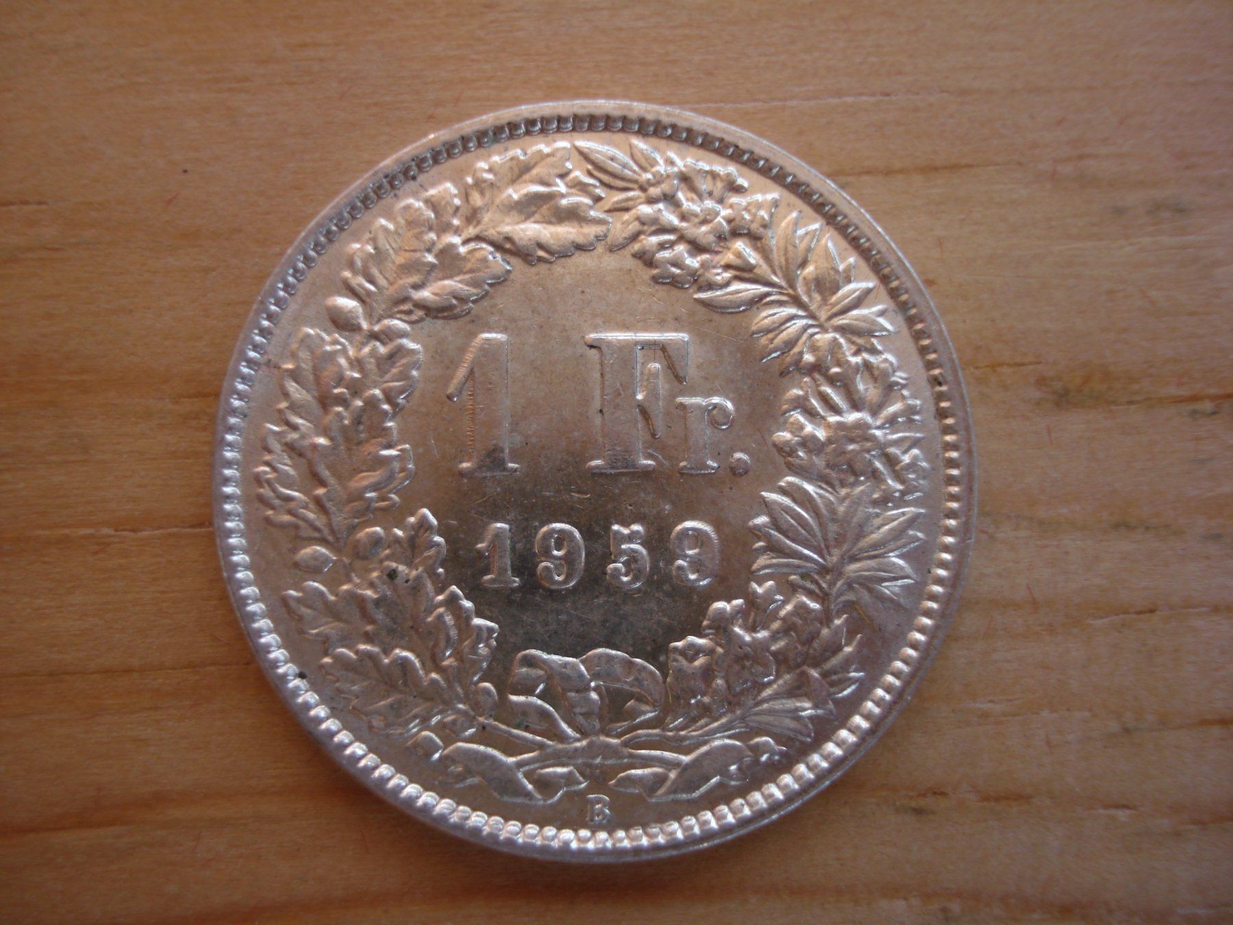 Alle Münzen: (C1) 1 Franken 1959 STGL – Gebraucht aus Erlach von Net-Coins