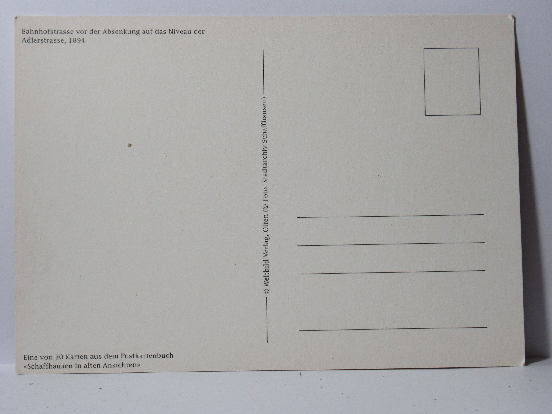 Cartoline postali: Schaffhausen , Bahnhofstrasse , Restaurant 1894 – Nuovo (secondo la descrizione) da Grenchen venduto da Bluemchen1900 1