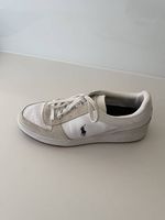 Polo Ralph Lauren Court Sneaker, Gr. 46, weiss/beige