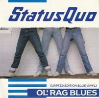 Status Quo Vinyl Single von 1983 in blauem Vinyl