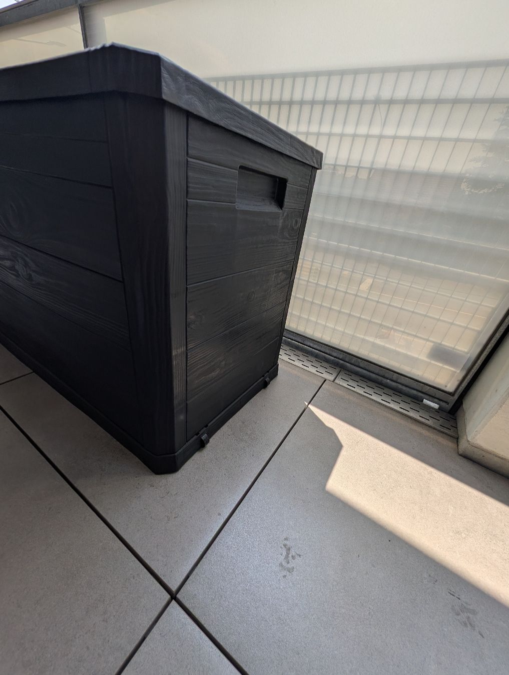 Auflagenboxen: Gartentruhe, schwarz – Gebraucht aus Zürich von Flawe559 1