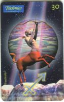 Telefonkarte "Zodiak. Schütze". Brasilien.