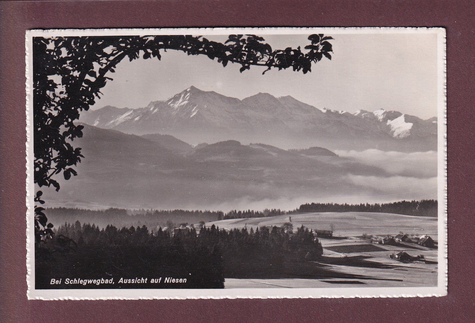Ansichtskarten: Bei SCHLEGWEGBAD - Niesen - 1947 – Gebraucht aus Pully von nicecards