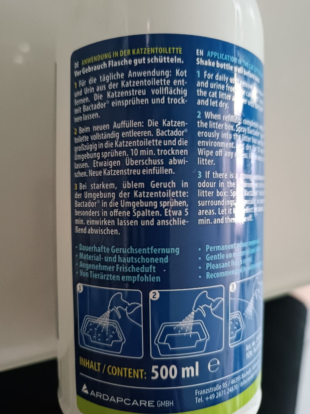 Produits d'entretien: Katzen Geruchs/Fleckenentferner + Katzenstreu + Filter NEU – D'occasion à Binz par julijuli 4