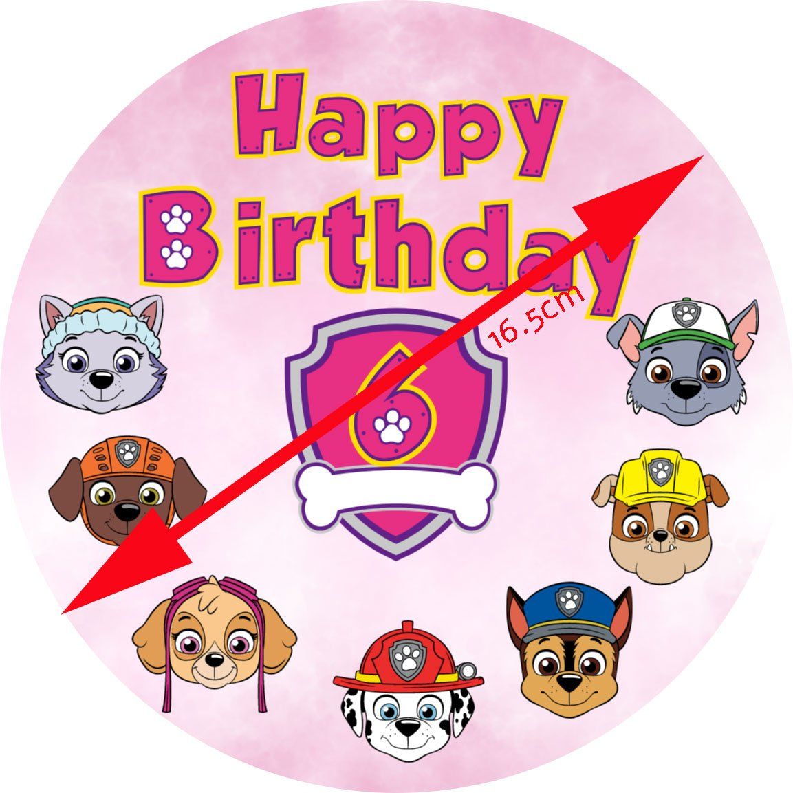 Tutte le decorazioni: Tortenaufleger, Topper, Paw Patrol – Nuovo e nell'imballaggio originale da Dagmersellen venduto da mar_h5rk 1