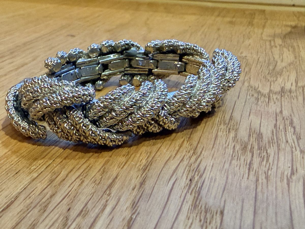 Armbänder & -reifen: Vintage Expandable Statement Bracelet Textured Brutalist – Gebraucht aus Gockhausen von van_82kh 1