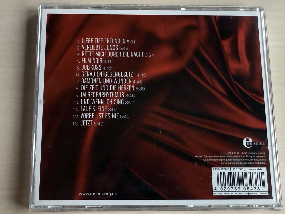 CDs: Marianne Rosenberg - Regenrhythmus CD – Gebraucht aus Oberried Brienz von Chyara 1