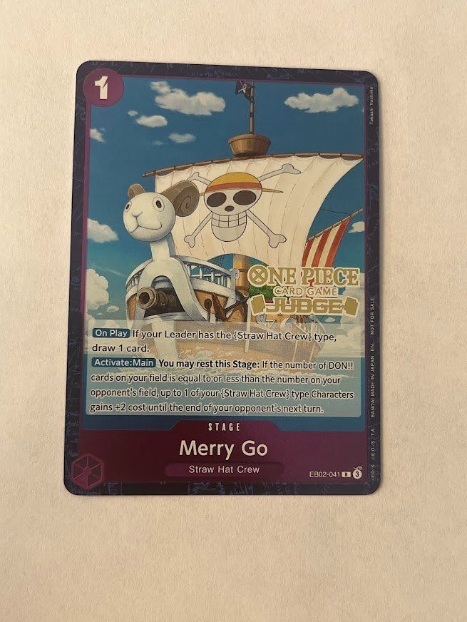 Bandai Cartes à collectionner: One Piece -  Judge Stemp  Merry Go EB02-41 – D'occasion à schaan par Schokoloco