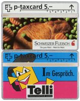 2 ungebrauchte, seltene Kunden Taxcards aus der Schweiz