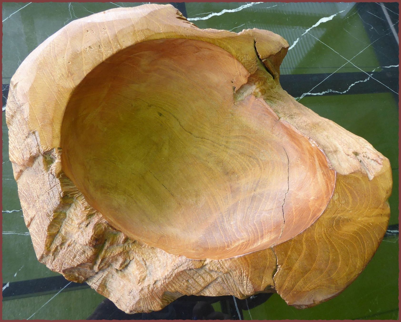 Schalen: Rustikale Holzschale, Unikat, ca. 40cm Durchmesser – Gebraucht aus Oberglatt ZH von 123Gebraucht 4