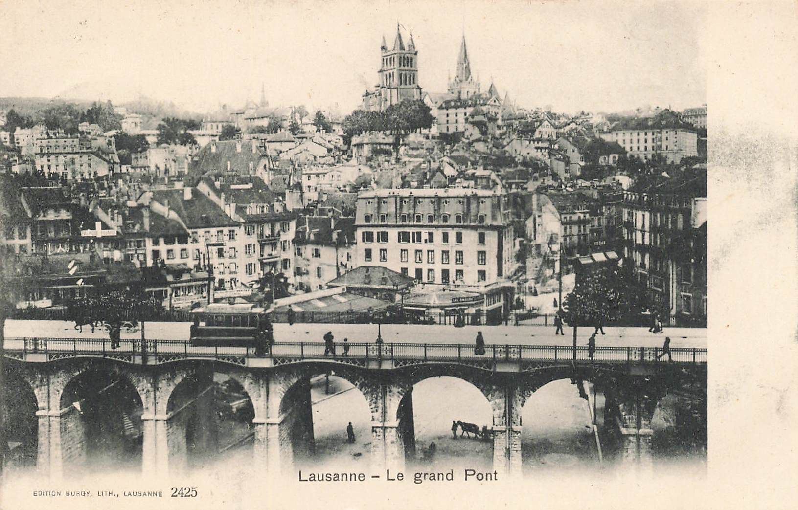 Cartoline postali: Lausanne – Usato da Biasca venduto da Blenio71