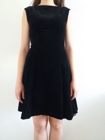Vintage Samt Cocktailkleid Grösse S