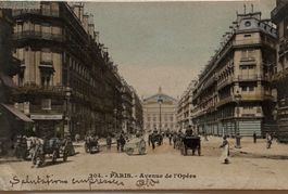 Frankreich, Paris, Avenue d' Opéra, Pferdekutschen, 1905
