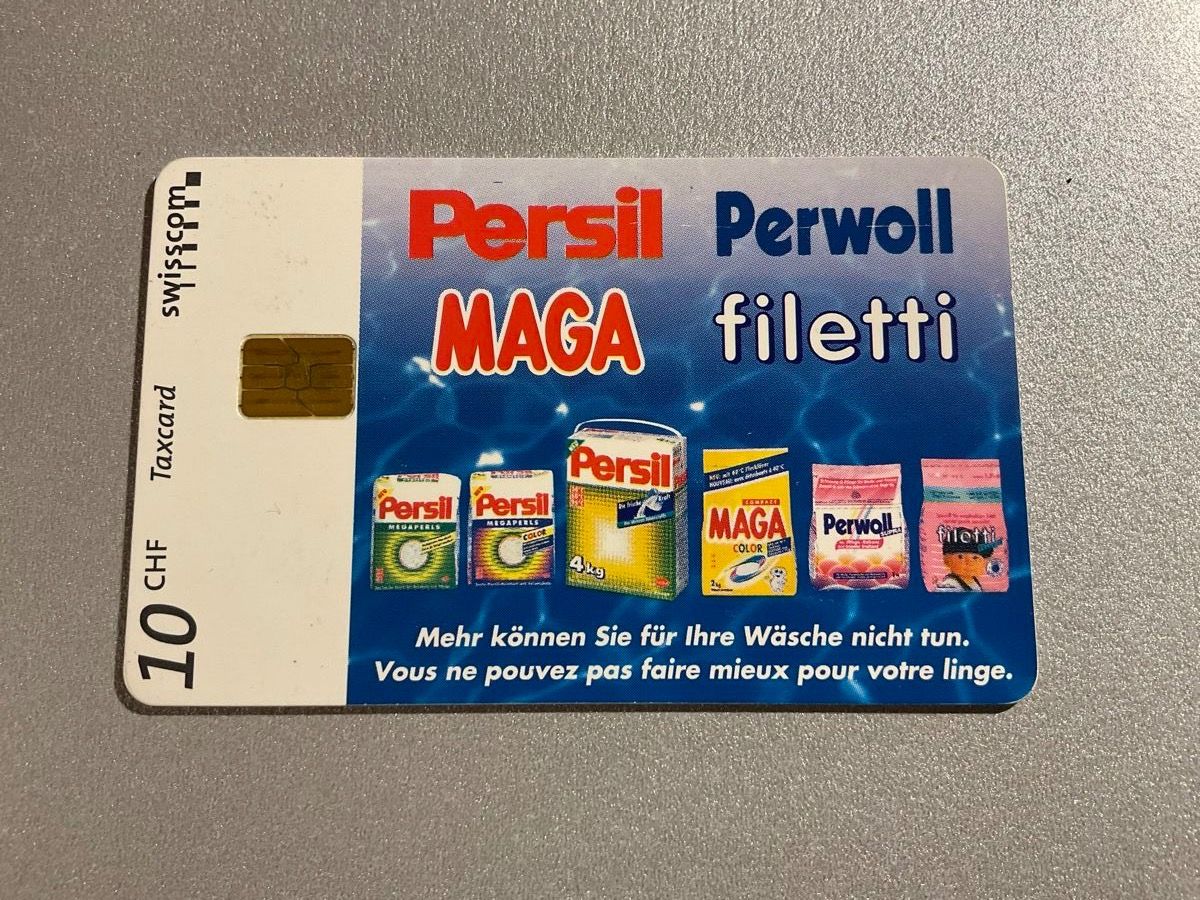 Schede telefoniche: Taxcard swisscom Waschmittel – Usato da Steinhausen venduto da Leo.1957